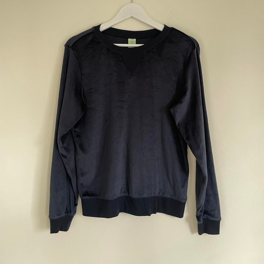 Honeydew velour velvet pullover crewneck - Picture 3 of 4